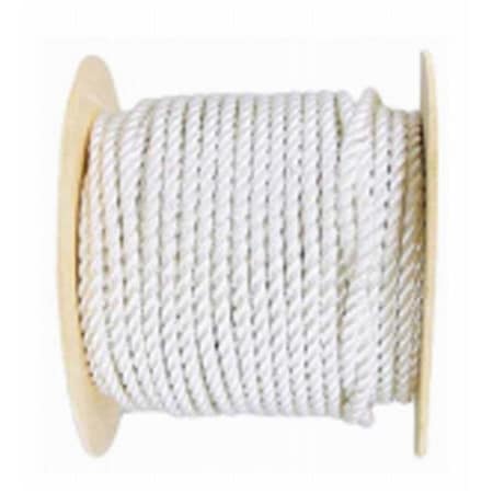 The Mibro Group The MIBRO Group 235079 0.37 x 400 in. Solid Braided Nylon Rope; White 235079